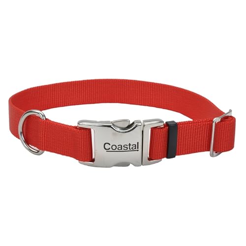 Coastal Pet Adjustable Dog Collar with Metal Buckle -...