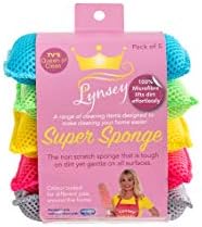 Addis LQOC 518489 Microfibre Cleaning Sponges. Pad Design That Doesn't Scratch Surface. 5 Pack.