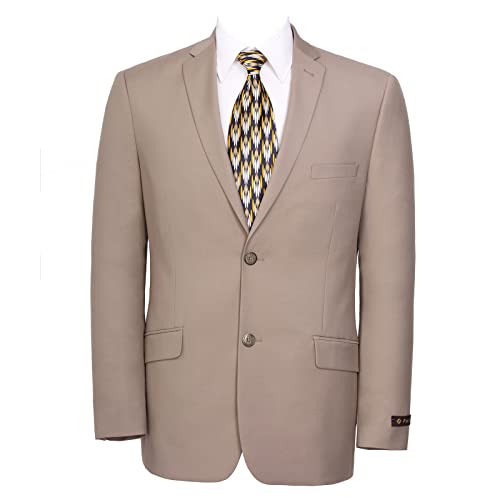 Mens 2 Piece Suit Slim Fit Two Button Solid Business Jacket Blazer & Pants Set2