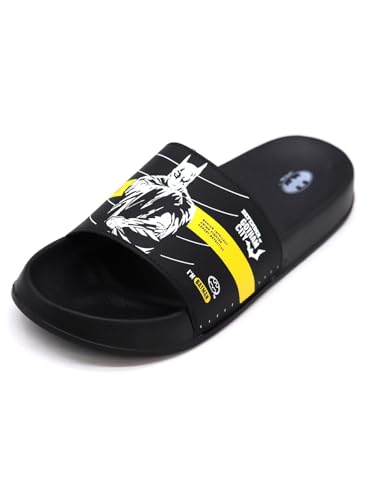 Image of SVAAR Authentic Batman Gotham City Men's Ultra Soft Sliders /Slippers for Men with Soft Cushion | Everyday Flip Flops for Gents /Boys