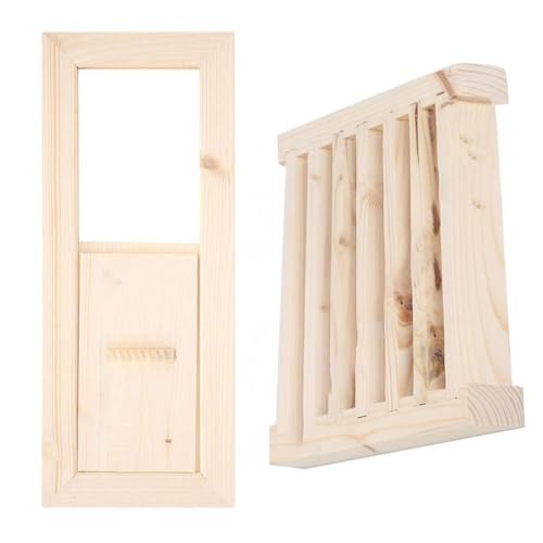Serenophile Panel de rejilla de ventilación de madera para sauna con rejillas para circulación de aire de sala de vapor, resistente al calor, ventilación de madera Acc Home Spa