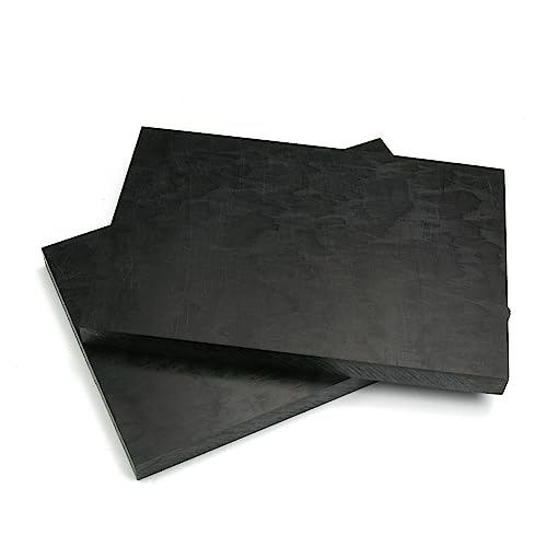 Image of Othmro Black POM Plastic Sheet 0.39 inch*3.94 inch*5.9 inch 2Pcs, Printable Rigid Durable Plastic Board Sheet Plastic Sheeting DIY Materials for Home Decor, Handcrafts (Matte & Textured Finish), Outdoor Use