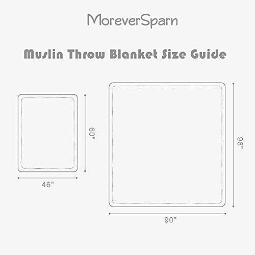 Moreversparn 70% Bamboo 30% Cotton Muslin Throw Blanket, Buffalo Check Pattern, Soft And Breathable Gauze, Khaki Gingham Bedding #TOP6