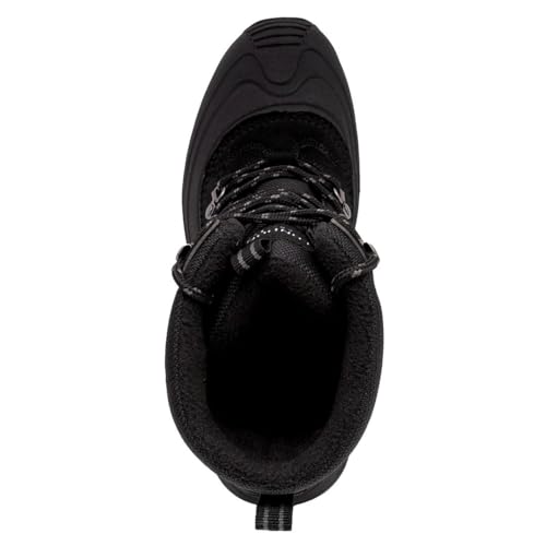 Image of LONDON FOG Breckenridge Waterproof Mens Winter Boots - Leather Insulated Mens Snow Boots - Grey, Black or Brown - Men Medium or Extra Wide Widths Size 7 to 15