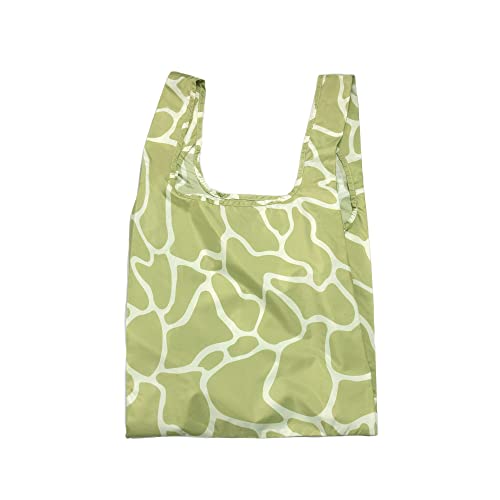 Kind Bag 𝟭𝟬𝟬% 𝗥𝗘𝗖𝗬𝗖𝗟𝗘𝗗 Reusable Shopping Tote Bag | Recycled from 6 Plastic Bottles | Strong Foldable Large Washable Sustainable Ecofriendly Grocery (Safari)