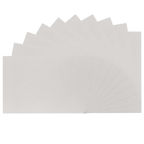 Vaessen Creative Gris 1mm-A3-10 Plancha de Carton para Manualidades-Scrapbooking Materiales para Encuadernar y Paspartú, A3