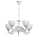 Produktbild MW-Light 450016605 Kronleuchter Weiß Shabby Chic Klassisch 5 Armig E27 300W