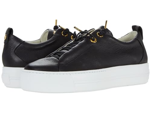 Paul Green Faye Sneaker Black Gold Combo at 5 (US Women's 7.5) M