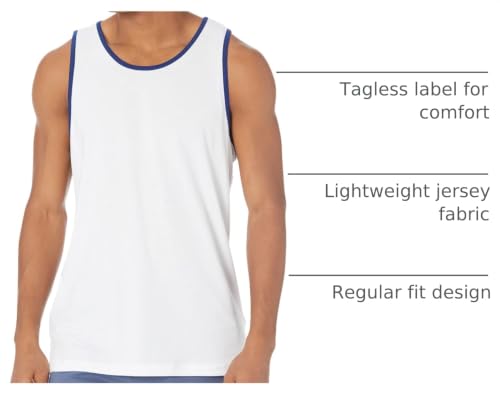Image of Amazon Essentials Men's Regular-Fit Sleeveless Tank Tops