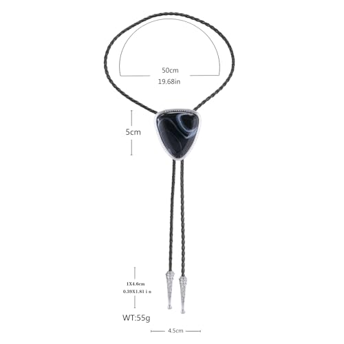 Image of Btilasif Bolo Tie for Women, Scorpion Bolo Tie Vintage Western Cowboy Stone Leather Neckties, Cowboy Gifts for Men