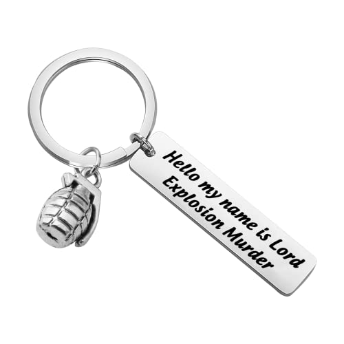 Anime Lover Gift Anime Manga Gifts Cartoon Jewelry keychain (my name Explosion)