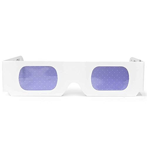 Paper Cardboard Diffraction Glasses - 5 Pack of Star Effect Firework Party Glasses Bulk Rave Glasses
