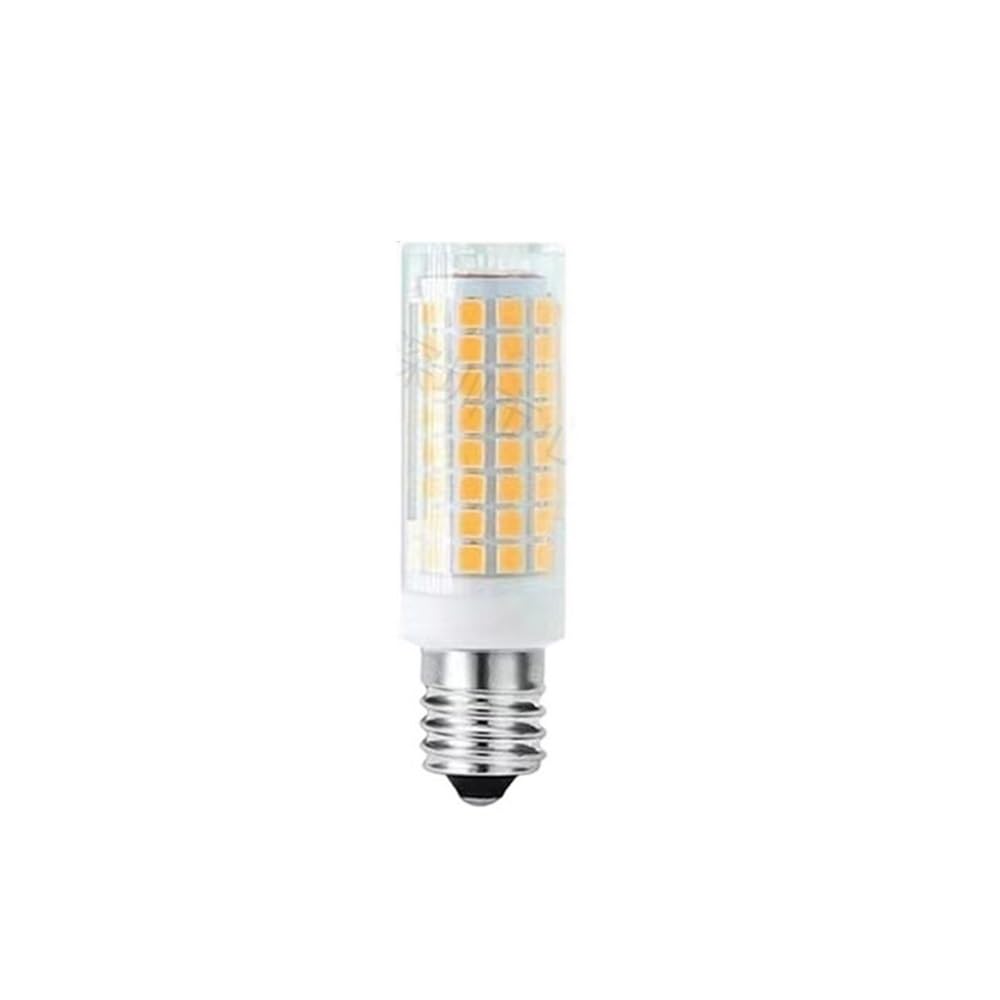 Lanshui Lot de 10 petites ampoules LED 5 W 102 LED AC220-240 V G9/E11/E12/E14/E17 Lampe en céramique à intensité variable Blanc 6000 K E14 10 W