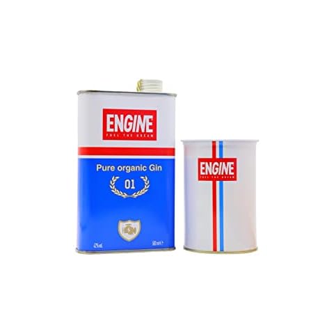 Engine Gin in Branded Metal Cup Cover