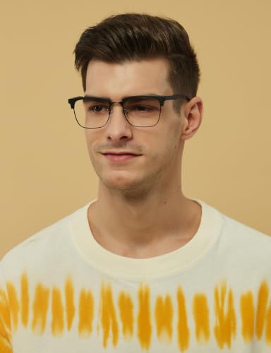 Image of Blue Light Blocking Glasses Men Rectangle Lightweight Gaming Glasses