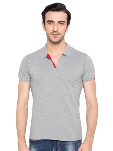 Image of Status Quo Men's Polo T-Shirt | Rich Cotton Blend | Slim Fit | All Day Comfort | Contrast Inner Placket | Polo Collar