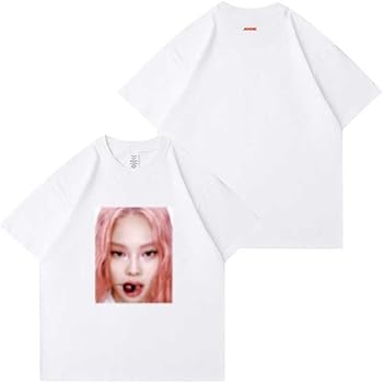【新品未使用】Jennie for   コットンTシャツM New Men jennie kim tee vintage Exclusive T Shirts T-Shirt Hip Hop