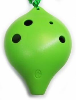 TNG 6 Hole Alto C Plastic Ocarina, Green