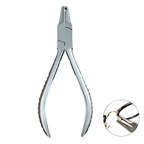 Nose Pad Pliers Stainless Steel Eyeglasses Nose Pad Adjusting Pliers Eyeglass Adjustment Tools Needle Nose Pliers for Glasses Adjusting