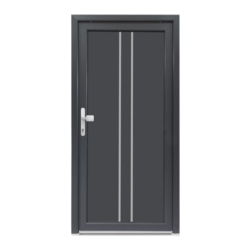 Haustür Bastion Olivia, 980 × 2000 mm, DIN rechts, anthrazit