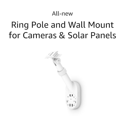 Image of All-New Ring Pole and Wall Mount for Cameras and Solar Panels, White