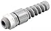 Hubbell HJ1041GPK25 Jr Cord Connector with Spiral, 0.31" to 0.38" Cable, 1/2", Gray