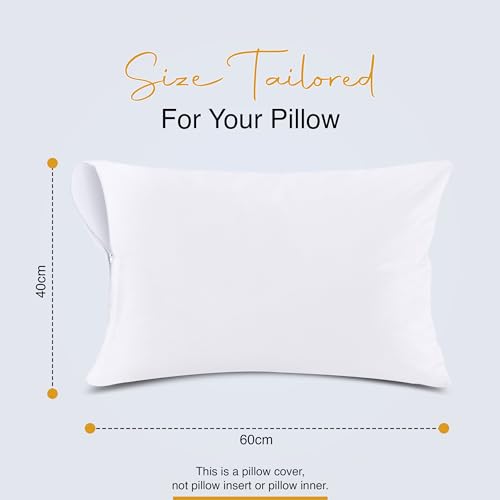 Utopia Bedding Waterproof Zippered Pillow Protectors (Size, 40 x 60 cm), Pack of 2 - Image 2