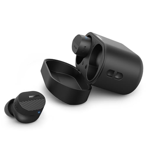 Auriculares in ear Bluetooth TAT5000BK con cancelación de ruido y graves dinámicos Philips negro