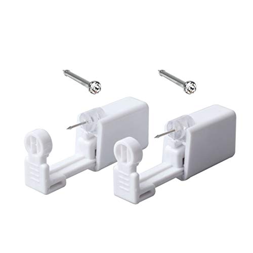 2-Pack Professional Disposable Nose Piercing Gun for Self-Use