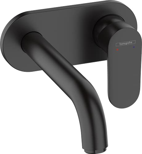 hansgrohe Vernis Blend Basin Mixer Tap for concealed installation wall-mounted with spout 20,7 cm, matt black, 71576670