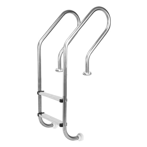 Escalera para piscina de acero inoxidable con 2 escalones miniatura 1