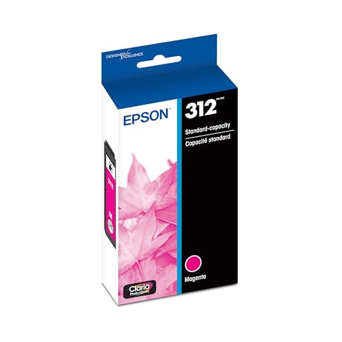 Image of Epson 312 Claria Photo HD Ink Standard Capacity Magenta Cartridge (T312320-S) Works with Expression XP-8500, 8600, 8700, 15000