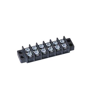IDEAL 89-210 Heavy-Duty One-Piece Terminal Strip, 600 VDC, 30 A, 22-10 AWG Size, Black