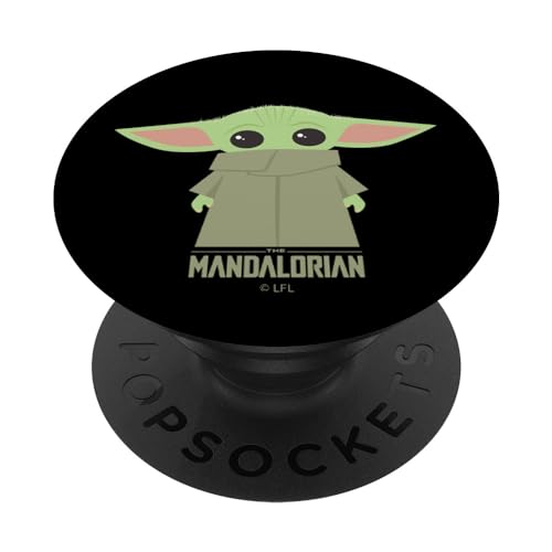 Image of Star Wars The Mandalorian The Child Hidden Face Cute Cartoon PopSockets PopGrip: Swappable Grip for Phones & Tablets