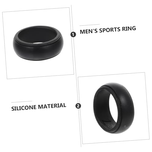 Anillos de silicona transpirables para dedos 8pcs miniatura 5