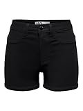 Shorts, Jeansshorts für Damen, enge Passform, Fronttaschen-Optik