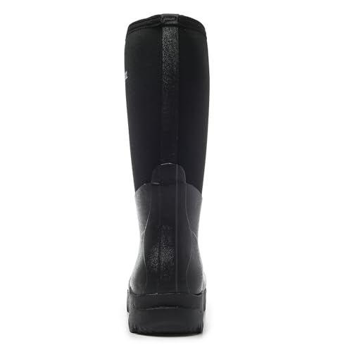 Image of Neoprene Insulated Rain Boots with Steel Shank, Waterproof Mid Calf Hunting Boots
