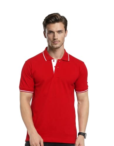 Image of Scott International Cotton Polo T Shirt | Collar Tshirts | Half Sleeves Plain T Shirt | T-Shirt |Tshirt for Men Stylish | Men's Tshirt
