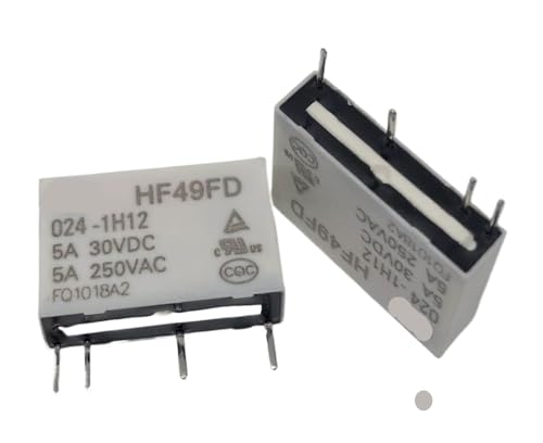 Relé de 4 pines HF49FD 024-1H12 micro relé de potencia 5A para sustitución PCN-24V