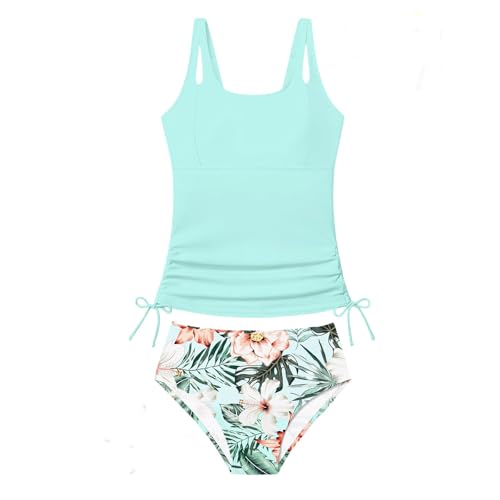 Bikini tankini para jóvenes con bralette de alta resistencia y ajuste perfecto