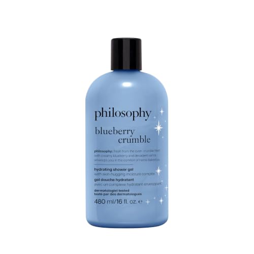 Image of Philosophy Blueberry Crumble shower gel | 480ml | bubble bath | body wash