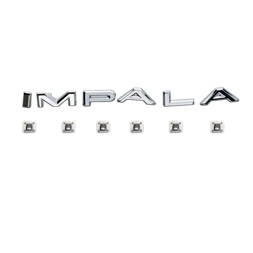 Image of 1Pc 1964 64 Impala Quarter Panel Emblems 3D Badge Letters Nameplate Replacement for Impala (Chrome)
