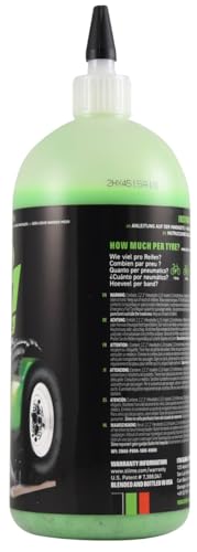 Slime 10194 Tire and Tube Sealant, Puncture Repair, 2-in-1, Prevent and Repair Flat Tires, for ATVs, UTVs, Lawn Mowers, Tractors, Trailers, Eco-Friendly, 32oz bottle