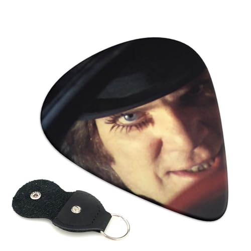 ギターピック A Clockwork Orange 時計じかけのオレンジ 0.46mm ベース ギター用のピック ギターぴっく 収納ケース付き 厚み 初心者 携帯に便利 練習用