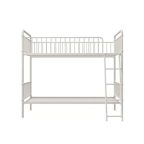 Image of APRODZ Marks Twin Bunk Bed (Metal - White Powder Coated)