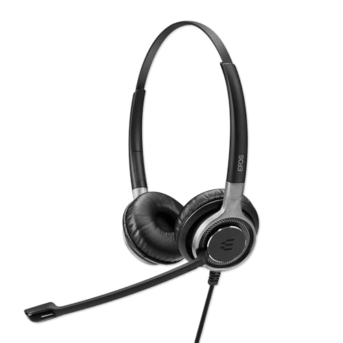 Sennheiser SC 668 Binaural Head-Band Black Headset – Headsets (Call Center/Office, Binaural, Head-Band, Black, Wired, 1 M)