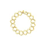 Breil, Collezione Elongé, Bracciale Donna, Catena in Acciaio Lucido con Maglie Romboidali, Chiusura a Moschettone, Lunghezza 22 cm, Idea Regalo Donna