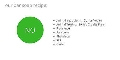 Kiss My Face Olive Oil Fragrance Free Bar Soap - Moisturizing Bar Soap - Cruelty Free Vegan Soap - Palm Oil Free - 4 Oz Per Bar, 1 Pack (Packaging May Vary) #TOP4