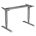 Alera ALEHT3SAG 48.06 in. x 24.35 in. x 25 in. to 50.7 in. AdaptivErgo Sit-Stand 3-Stage Electric Height-Adjustable Table Base with Memory Control - Gray