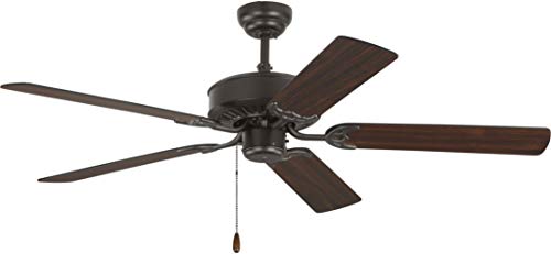 Monte Carlo 5Hv52Bz Haven 52" Ceiling Fan With Pull Chain, 5 Mdf Blades, Bronze #TOP23